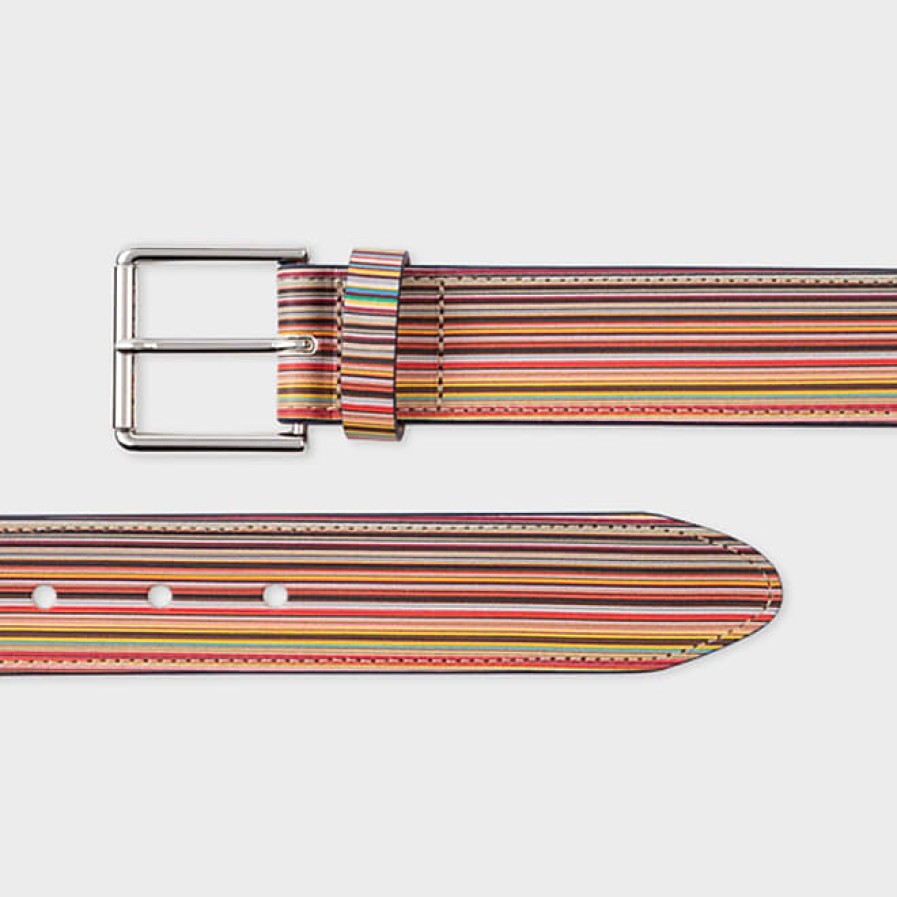 Hommes Paul Smith Ceintures | Ceinture Homme Large Multi