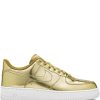 Femmes Loewe Chaussures D'Ete | Baskets Air Force 1 Sp Metallic Gold - Femmes - Polyamide/Caoutchouc/Polyurethane Thermoplastique (Tpu) - 16,5