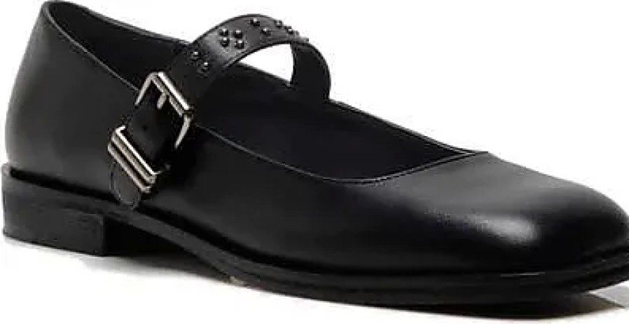 Femmes Prada Chaussures En Cuir | Rumeur Mary Jane Flat En Cuir Noir Chez Nordstrom, Taille 6,5