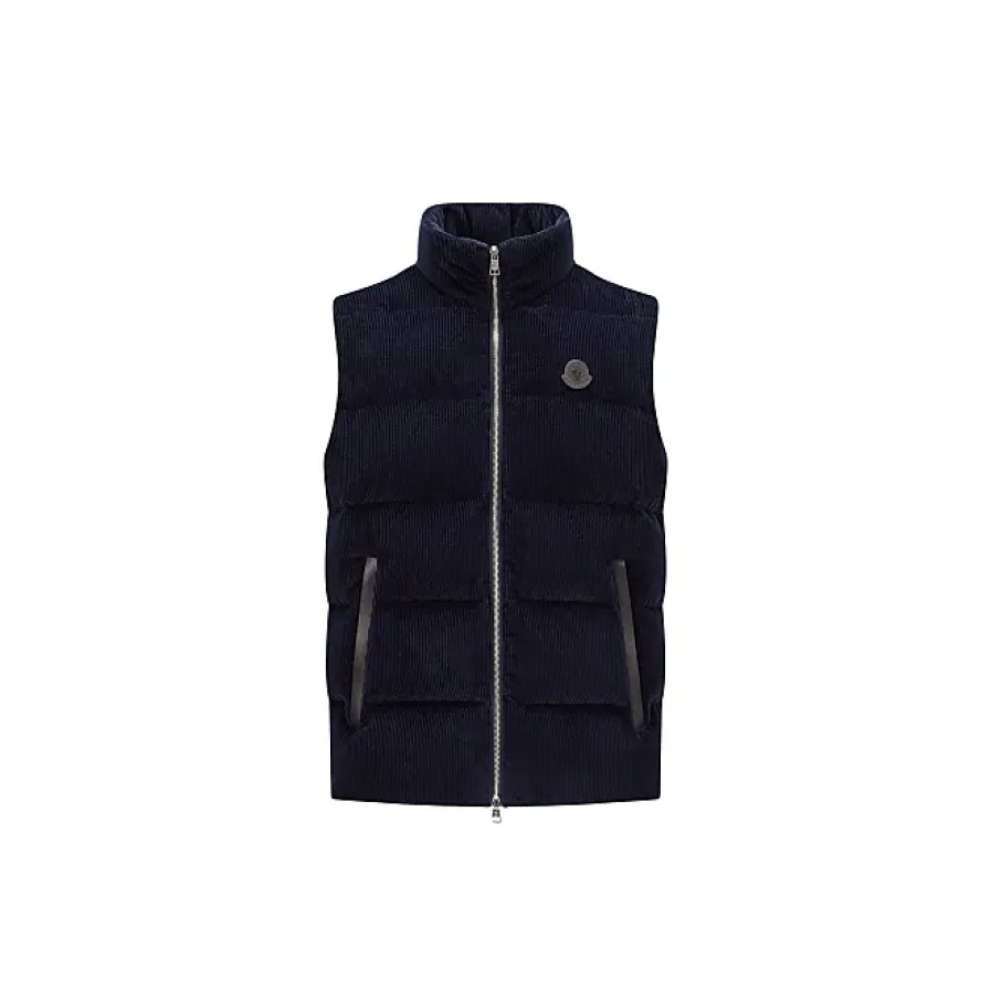 Hommes Moncler Gilets | Acrab Doudoune Bleu Taille 5