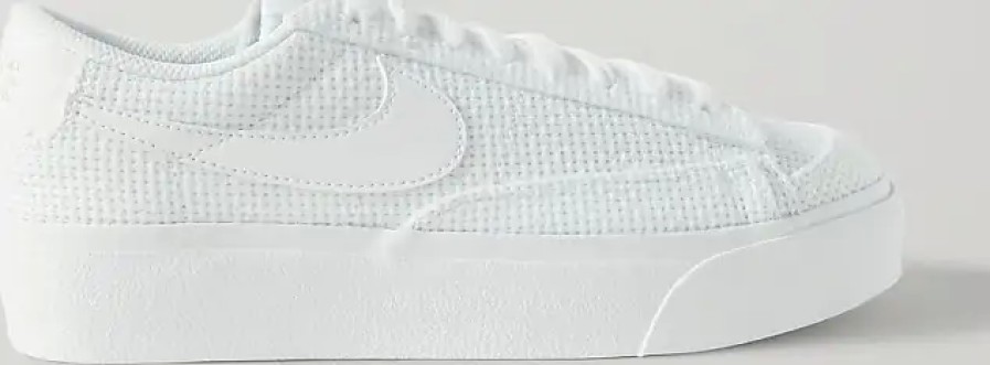 Femmes Sur Baskets | Baskets A Plateforme En Crochet A Finitions En Cuir Blazer Low - Blanc - Us5,Us5.5,Us6,Us6.5,Us7,Us7.5,Us8,Us8.5,Us9,Us9.5,Us10,Us10.5,Us11