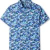 Hommes Paul Smith Chemises | Chemise Curtis Camp A Manches Courtes Pour Homme, Taille Extra Large En Camouflage Hot Spring Brush Stroke | Coton