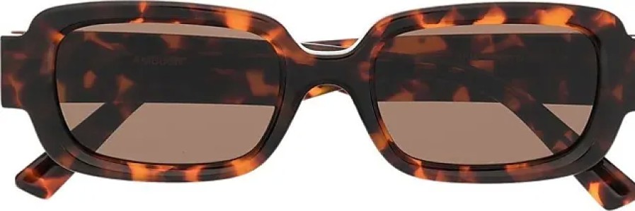 Femmes Ferragamo Des Lunettes De Soleil | Lunettes De Soleil A Monture Rectangulaire Thia - Unisexe - Acetate - Taille Unique - Marron