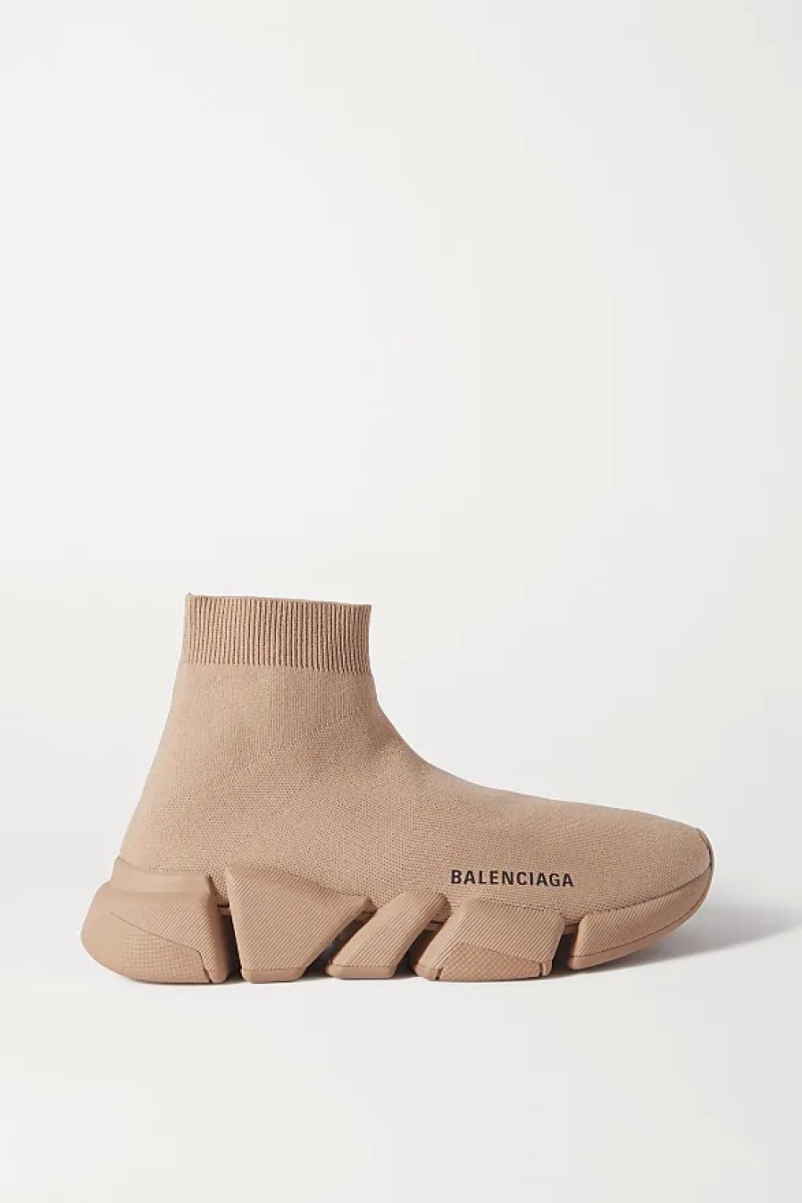 Femmes Balenciaga Chaussures D'Ete | Baskets Montantes En Tricot Extensible Speed 2.0 - Neutres - It34, It35, It36, It37, It38, It39, It40, It41