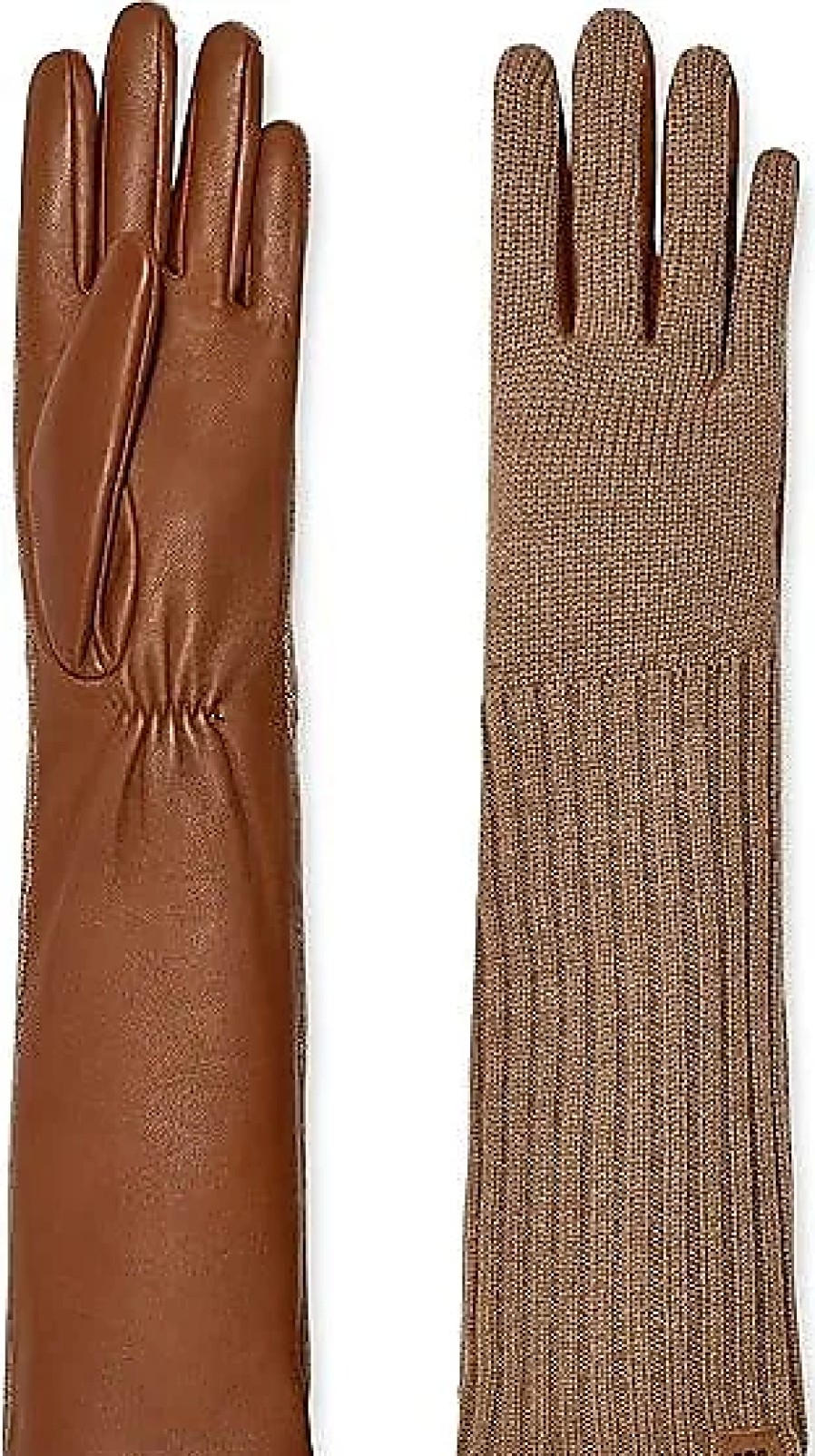 Femmes Beau Stockholm Gants | Gants En Cuir Intelligents Avec Paume Conductrice (Chataigne) Gants Pour Temps Extremement Froid