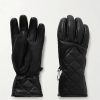 Femmes Beau Stockholm Gants | Gants De Ski En Cuir Rembourres Matelasses Dana Sport - Noir - 6.5,7,7.5,8