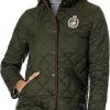 Femmes Moncler Vestes | Crested Quilt Fleece Lined (Litchfield Loden) Vetements Pour Femmes