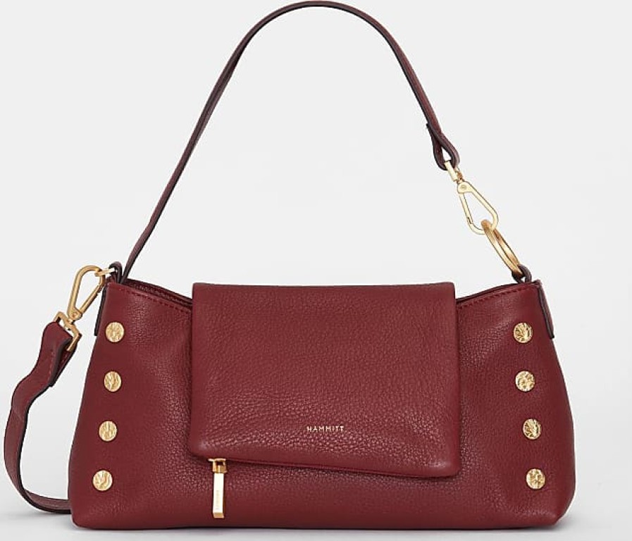 Femmes Saint-Laurent Sacs | Hammitt Vip Satchel Pomodoro Rouge Brosse Or Martele