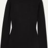 Femmes Nike Chandails | Pull En Melange De Soie Extensible - Noir - X Small, Small, Medium, Large