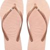 Femmes Havaianas Tongs | Tongs Fines En Cristal En Rose Ballet Chez Nordstrom, Taille 11