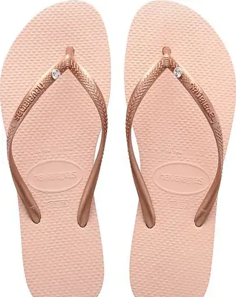 Femmes Havaianas Tongs | Tongs Fines En Cristal En Rose Ballet Chez Nordstrom, Taille 11