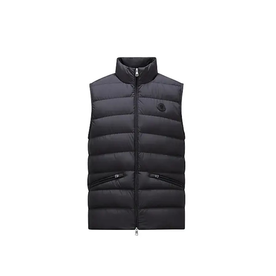 Hommes Moncler Gilets | Lechtal Doudoune Noir Taille 7