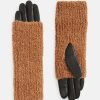 Femmes Beau Stockholm Gants | Gants En Cuir A Manchette Tricotee Darby