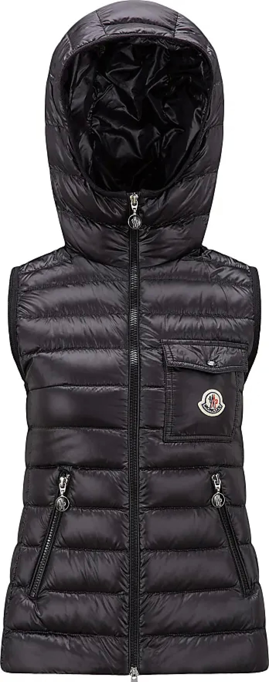 Femmes Moncler Gilets | Glygos Doudoune Noir Taille 5