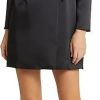 Femmes Moment parfait Costumes | Robe Blazer En Satin A Manches Longues Sofia En Noir Chez Nordstrom, Taille 10