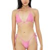 Femmes Reiss Maillots De Bain | Alo X Frankies Bikinis Tatum Top En Rose Annees 90, Taille : Medium