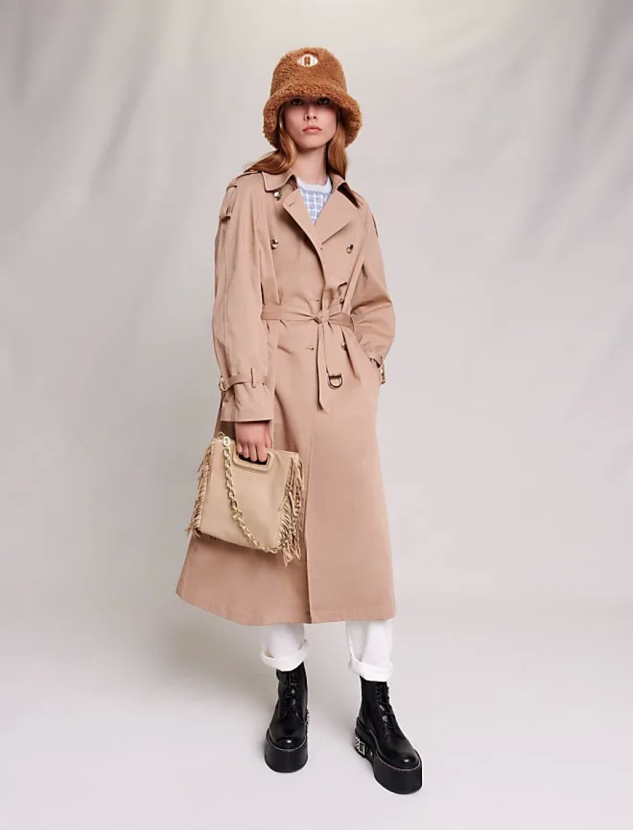 Femmes Burberry Manteaux | Coton Femme, Trench-Coat Surdimensionne Pour L'Automne/Hiver, Taille Femme-Manteaux-S, En Couleur Beige/Beige