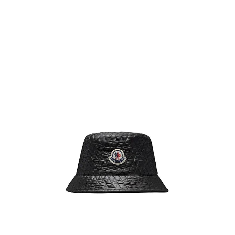 Femmes Moncler Chapeaux | Chapeau Bob Matelasse Noir Taille M