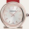 Femmes Ferragamo Montres | Montre Femme Gancini Ip Or Rose/Rouge