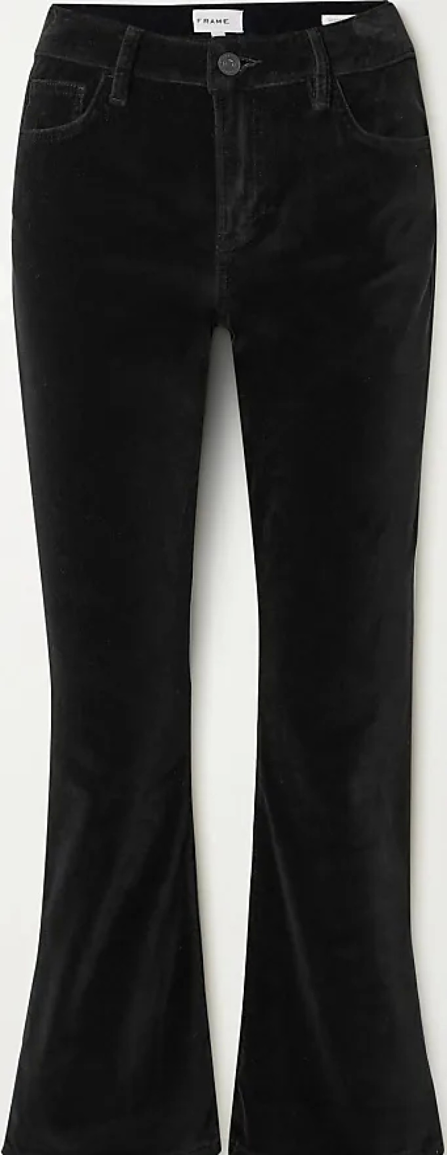 Femmes Mère Jeans | Pantalon Bootcut En Velours Le Crop Mini Boot - Noir - 23,24,25,26,27,28,29,30,31,32