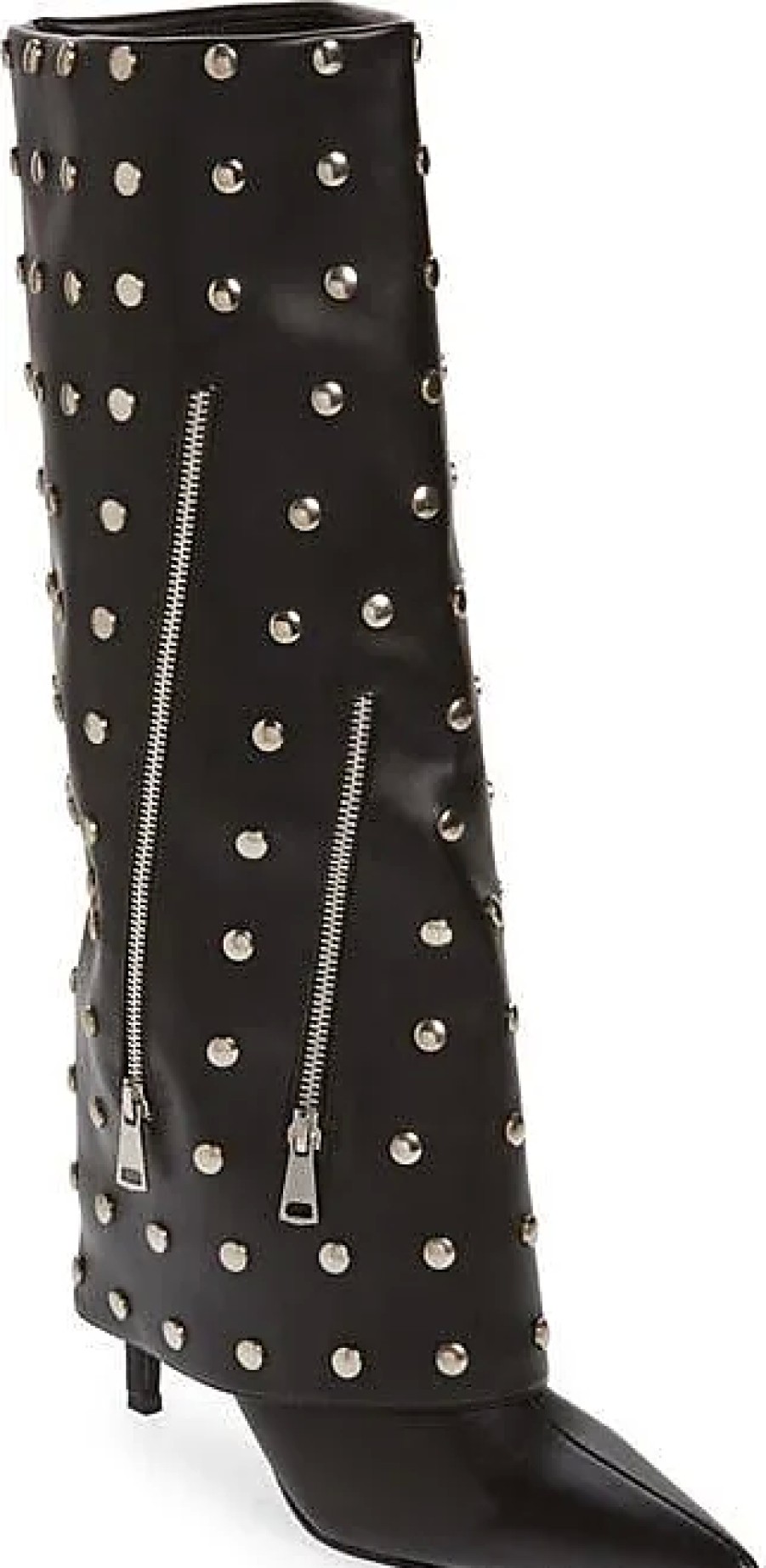 Femmes Botte de lune Bottes | Botte A Bout Pointu Rabattable Cloutee Yoshino En Noir Chez Nordstrom, Taille 7,5