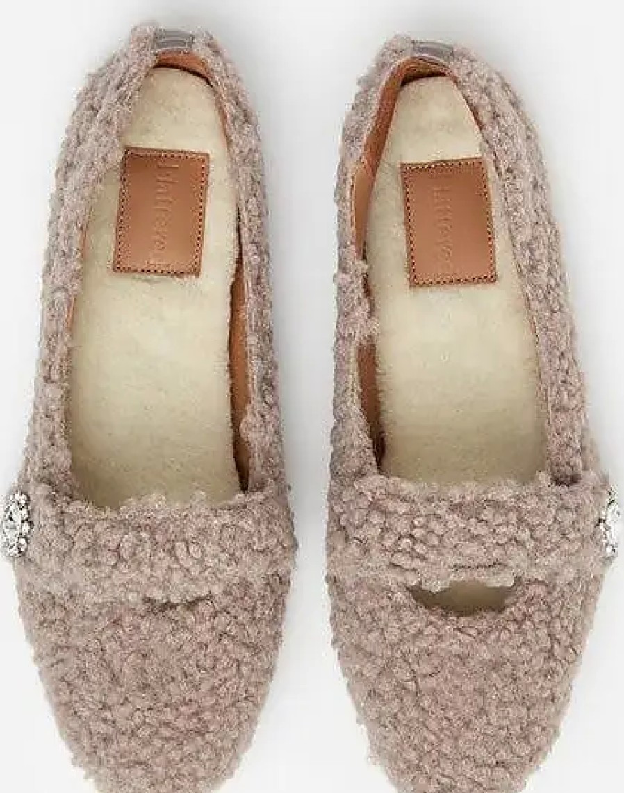 Femmes Reiss Chaussons | Norah Teddy Taupe