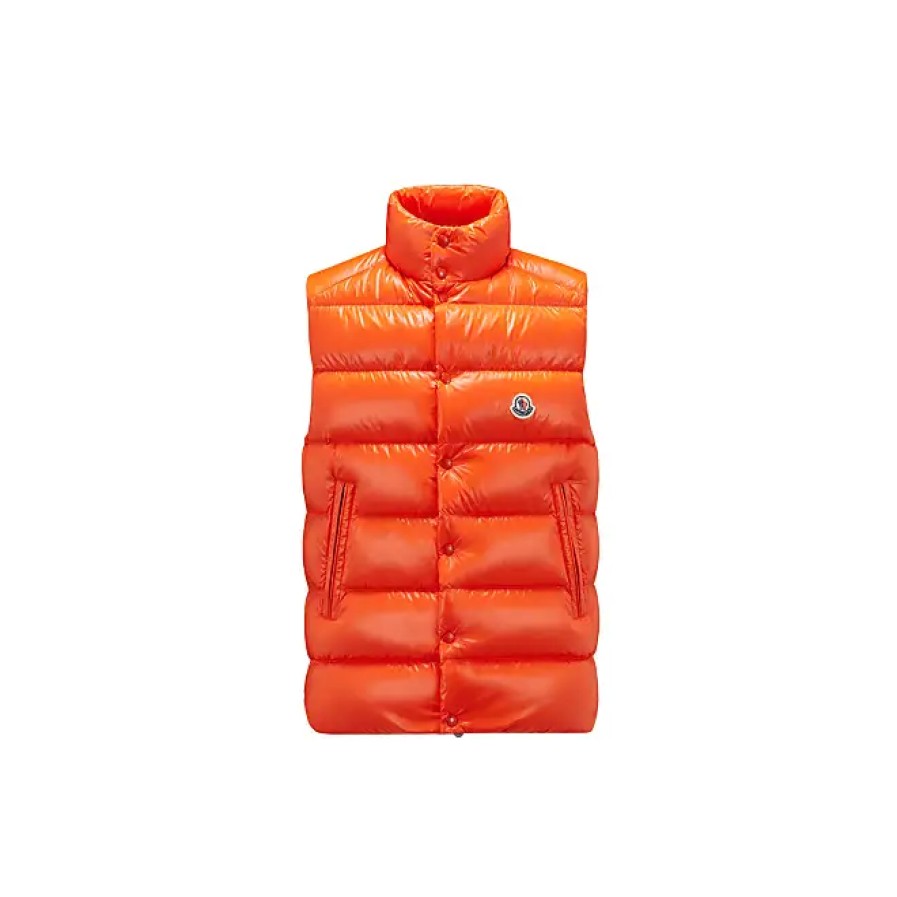 Hommes Moncler Gilets | Tibb Doudoune Orange Taille 1