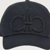 Femmes Moncler Casquettes | Casquette Baseball Gancini Homme Noir