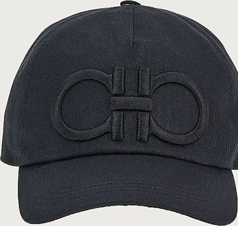 Femmes Moncler Casquettes | Casquette Baseball Gancini Homme Noir