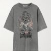 Femmes Burberry T-Shirts | T-Shirt En Jersey De Coton Imprime - Noir - X Small, Small, Medium, Large, X Large