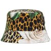 Hommes adidas Chapeaux | Chapeau Bob A Imprime Leopard Floral - Homme - Coton/Viscose/Viscose - 58 - Marron