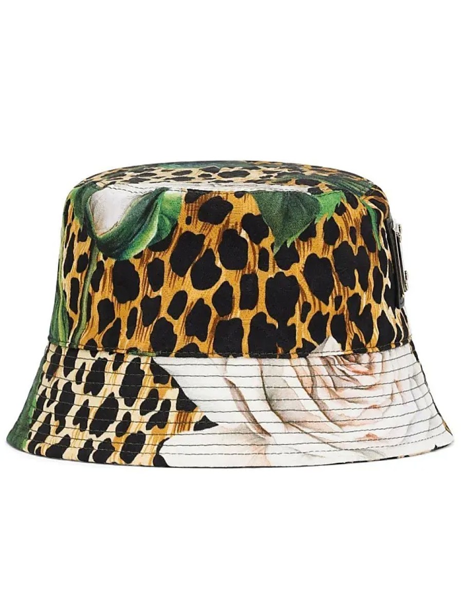 Hommes adidas Chapeaux | Chapeau Bob A Imprime Leopard Floral - Homme - Coton/Viscose/Viscose - 58 - Marron