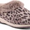 Femmes Ganni Chaussons | Pantoufle Scarlett En Peau De Mouton Veritable En Cuir Imprime Leopard Chez Nordstrom, Taille 10,5-11Us