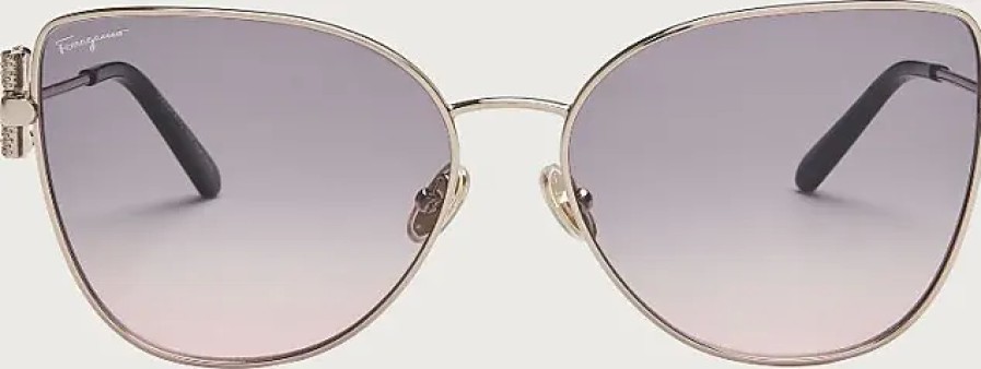 Femmes Prada Des Lunettes De Soleil | Lunettes De Soleil Femme Or Rose/Gris Rose Degrade