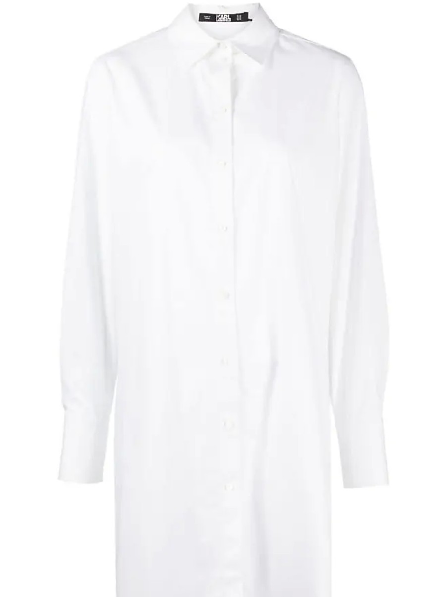 Femmes Étro Chemises | Chemise En Coton A Logo Imprime - Femme - Coton - 40 - Blanc