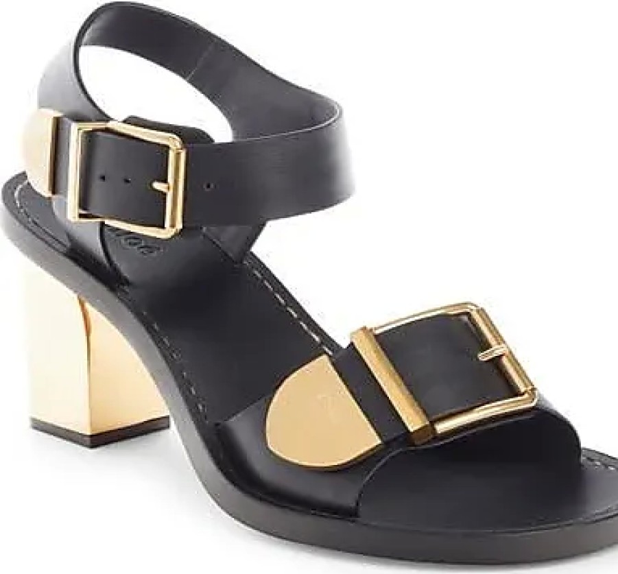 Femmes Prada Chaussures En Cuir | Sandale Rebecca En Noir Chez Nordstrom, Taille 5,5Us