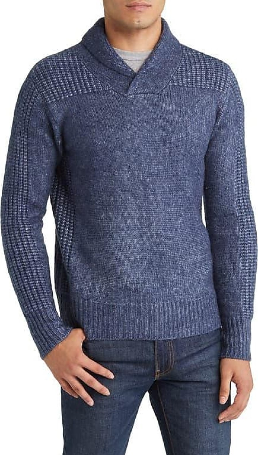 Hommes Fjällräven Chandails | Pull A Col Chale D'Epaisseur Moyenne Pour Hommes En Bleu Marine Chez Nordstrom, Taille Xx-Large