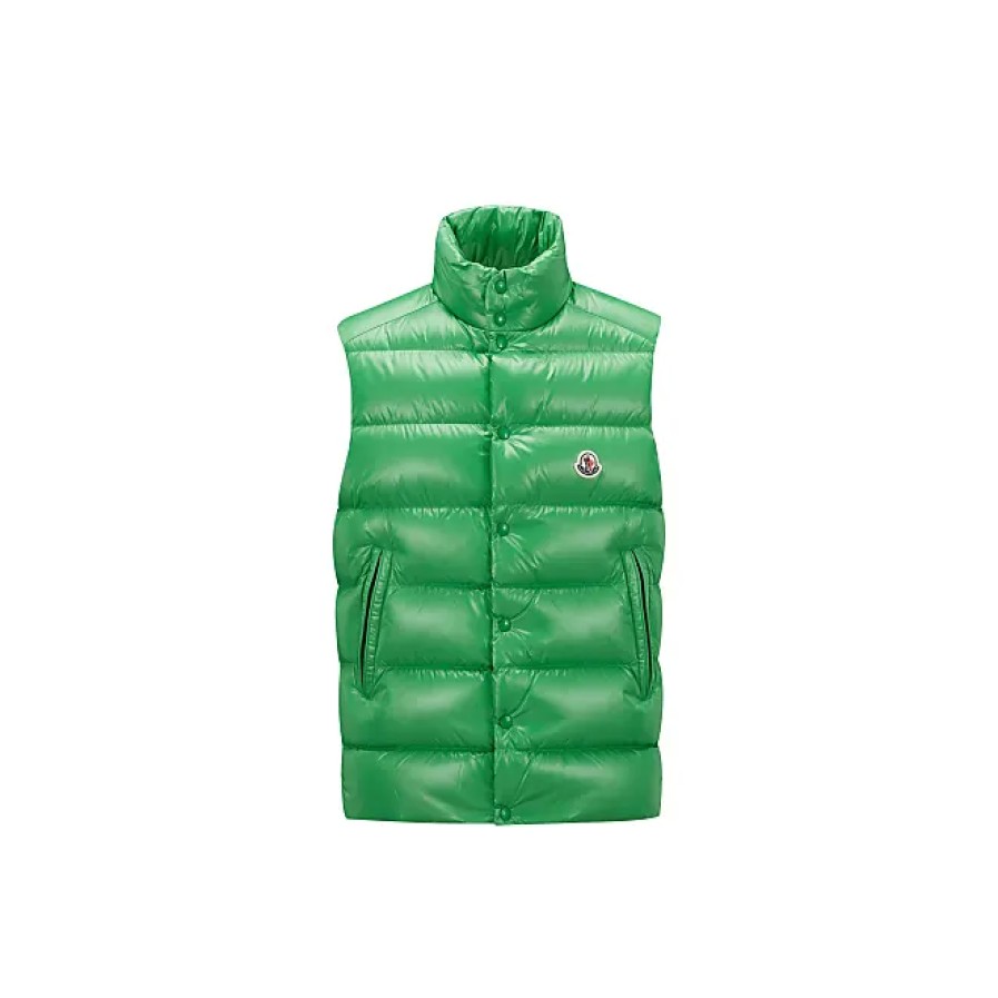 Hommes Moncler Gilets | Tibb Doudoune Vert Taille 1