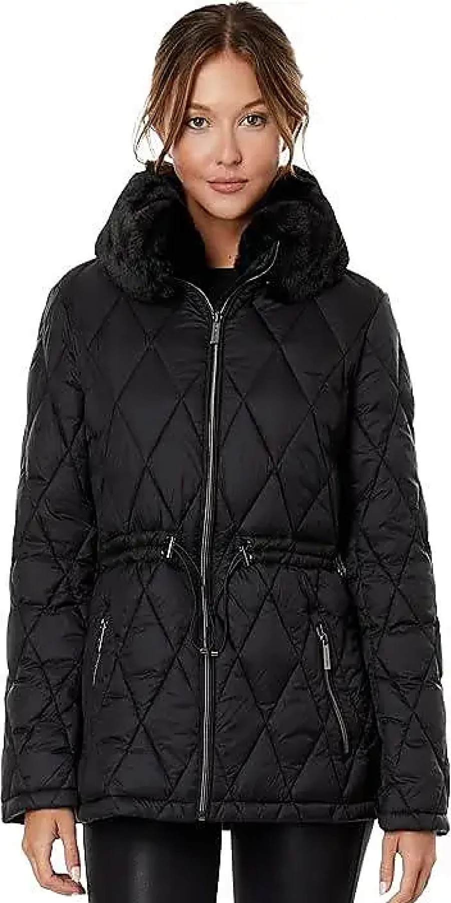 Femmes Fusalpe Vestes | Diamond Quilt Puffer M426048C68 (Noir) Vetements Pour Femmes