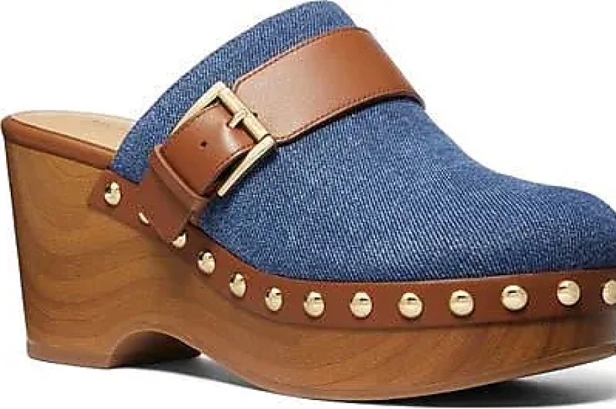 Femmes Crocos Mules | Sabot A Plateforme Rye En Denim Chez Nordstrom, Taille 6,5