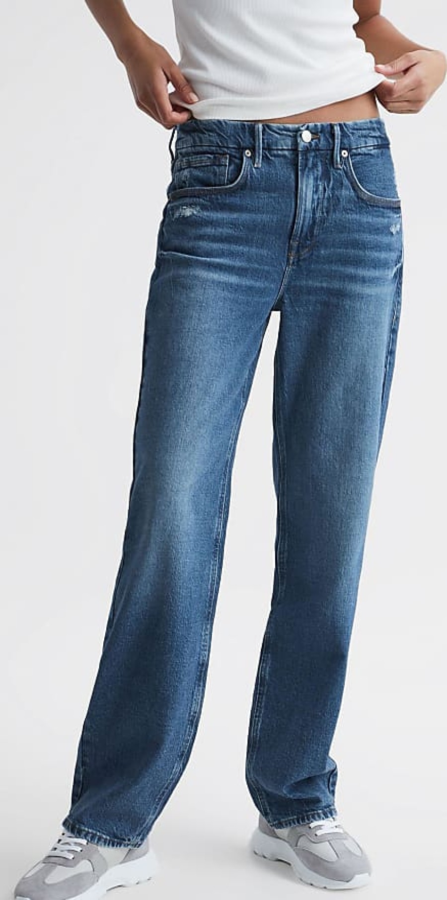 Femmes Mère Jeans | American - Jean Coupe Good American Annees 90, 38