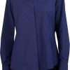 Femmes Peuple libre Chemises | Chemise Boutonnee Extensible A Manches Longues Taylor En Bleu Marine Chez Nordstrom, Taille 18W