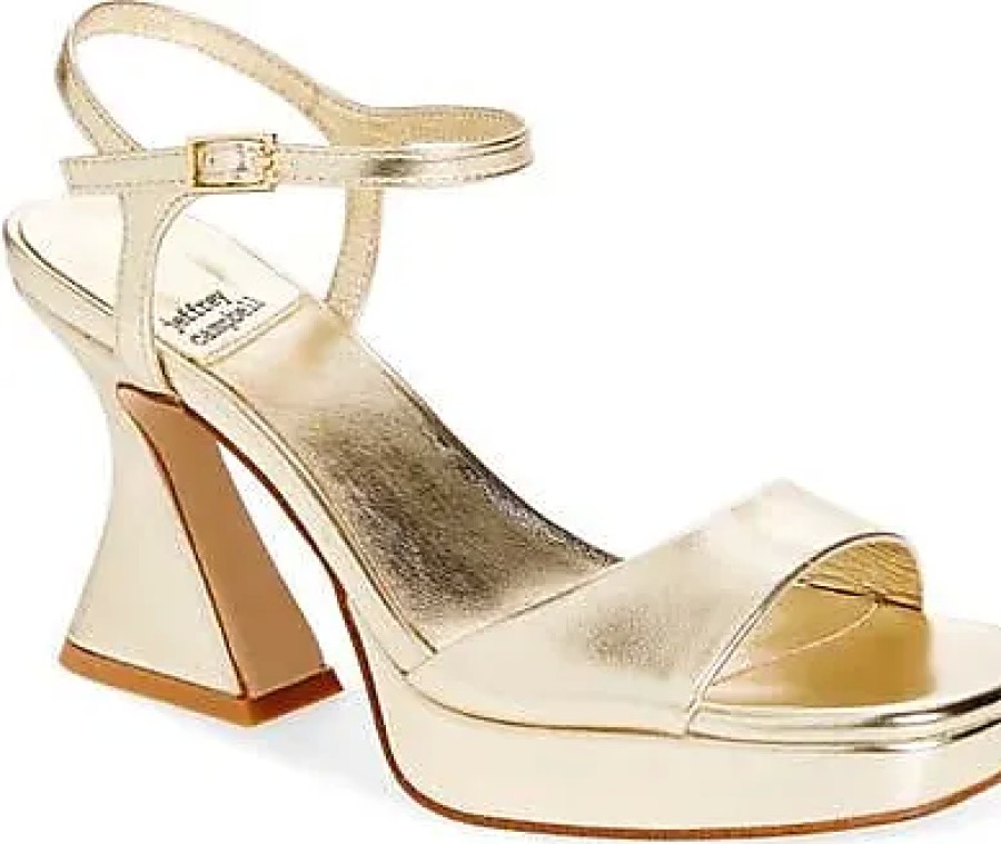 Femmes Steve Madden Chaussures A Semelles Compensees | Sandale A Plateforme Jadie En Or Chez Nordstrom, Taille 6,5