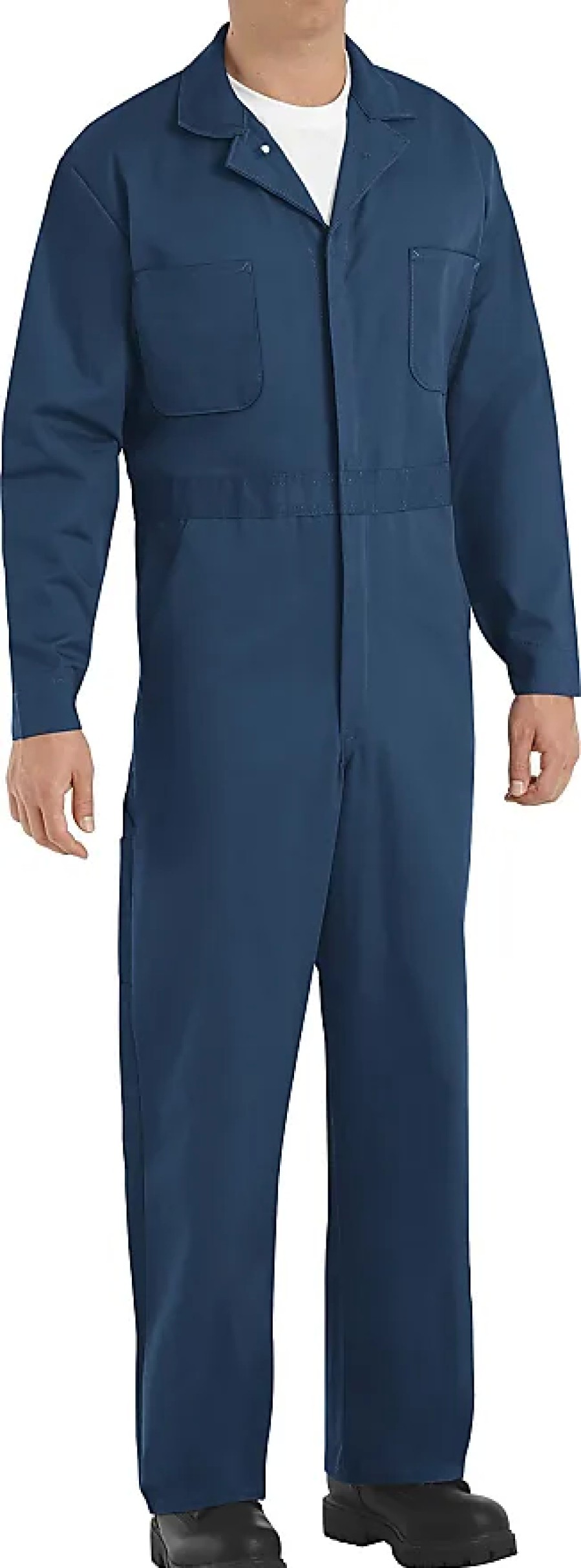 Hommes Dickies Combinaisons | Salopette Et Combinaison En Coton Boutonnee Sur Le Devant Pour Homme, Vetements De Travail, Bleu Marine, 50 Us