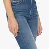 Femmes Mère Jeans | Jean Taille Haute Runaway Slice Heel Pour Taches Matinales