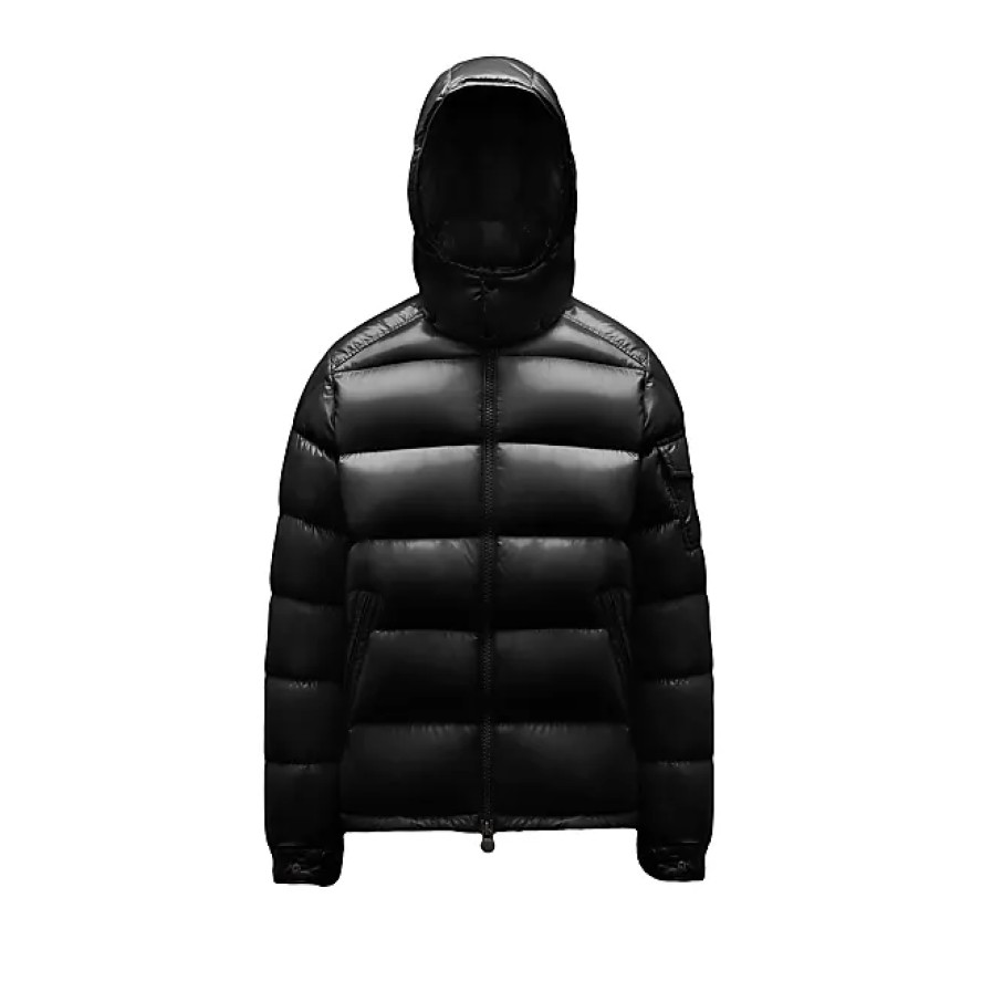 Hommes Moncler Vestes | Moncler Maya Doudoune Courte Noir Taille 5