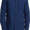 Hommes celui de Drake Chemises | Chemise Boutonnee En Flanelle A Carreaux Marcus Trim Fit En Bleu Caspia - Marine Marcus Plaid Chez Nordstrom, Taille Xx-Large