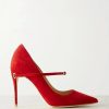 Femmes HARDOT Chaussures En Cuir | Escarpins En Daim Lorenzo 105 - Rouge - It36, It36.5, It37, It37.5, It38, It38.5, It39, It39.5, It40, It41, It42