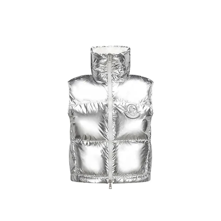 Femmes Moncler Gilets | Doudoune Blavet Gris Taille 2