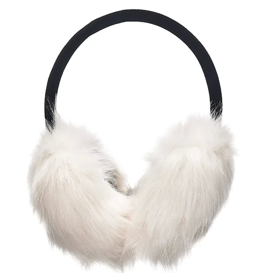 Femmes Barth Cache-Oreilles | Cache-Oreilles Reglables En Fausse Fourrure Pour Femmes Et Filles (Blanc Neige)